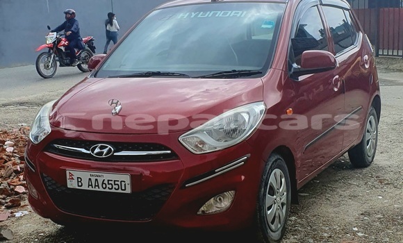 Buy Used Hyundai i10 Red Car in Kathmandu in Bagmati